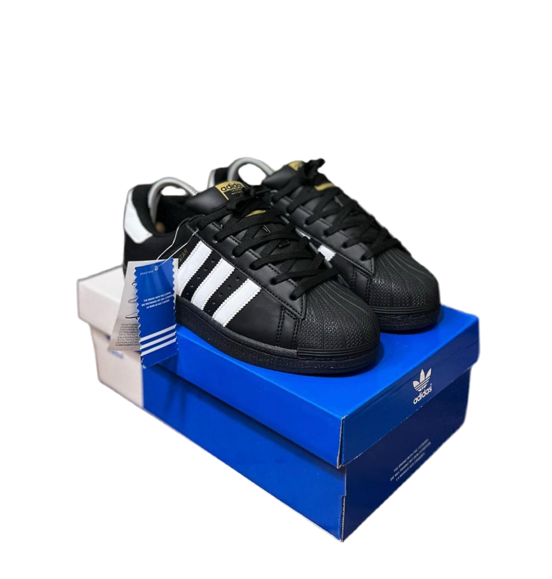 ADIDAS SUPER STAR NEGRO L BLANCAS