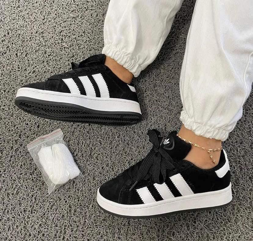 ADIDAS CAMPUS NEGRO L BLANCA