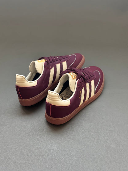 ADIDAS SAMBA OG Maroon Gold Metallic