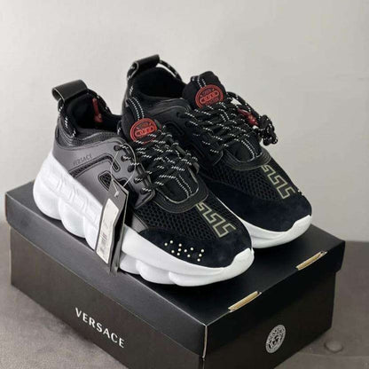 VERSACE CHAIN NEGRO BLANCO