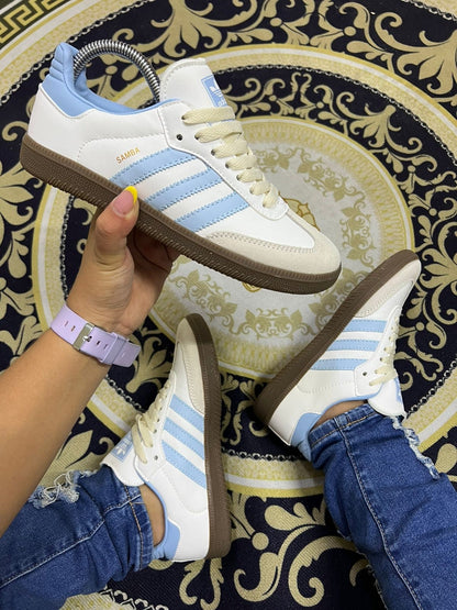 ADIDAS SAMBA BLANCO AZUL