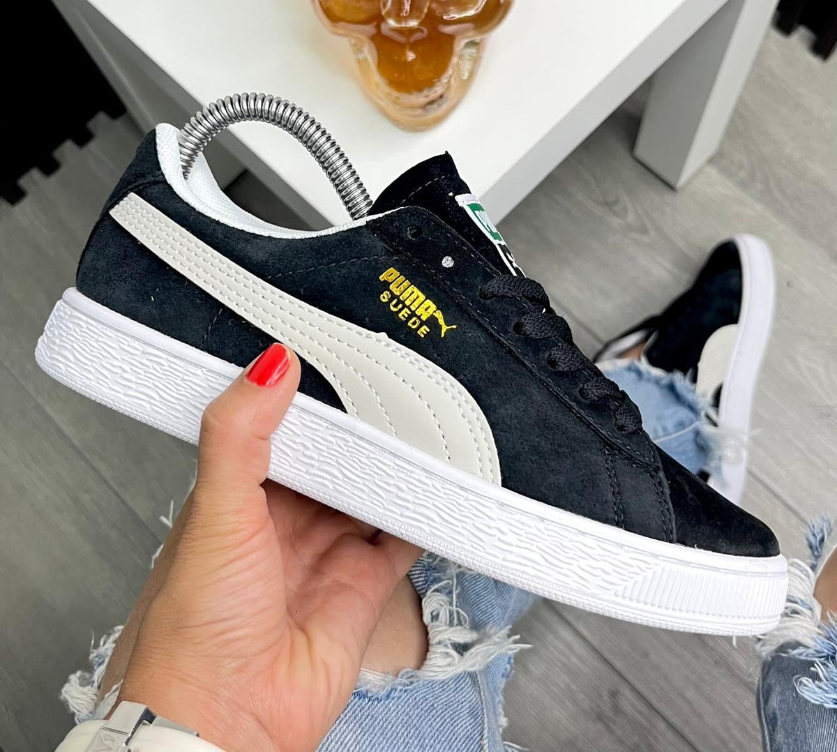 PUMA SUEDE CLASICO NEGRO