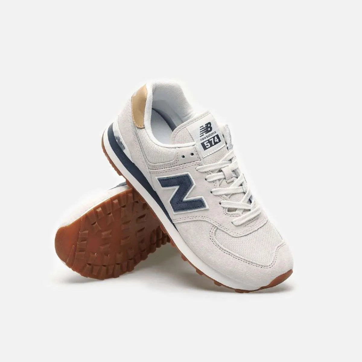 NEW BALANCE 574 BEIGE N AZUL