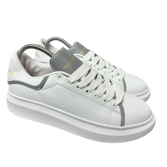 ALEXANDER MCQUEEN BLANCO GRIS REFLEC